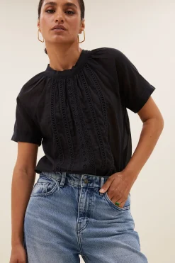 By bar agnes blouse | jet black^ Blusen