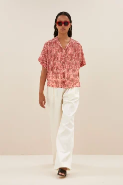 By bar alex love blouse | love print^ Blusen