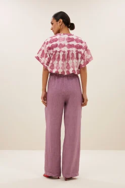 By bar amber merlot blouse | merlot print^ Blusen
