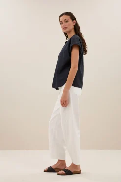By bar amie poplin blouse | midnight^ Blusen
