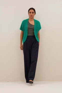 By bar anna cardigan | bright green^ Strickjacken