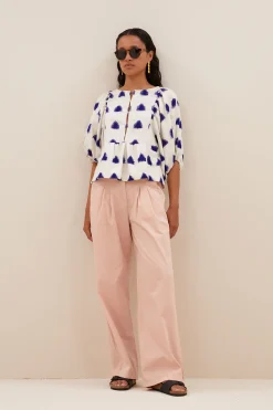 By bar avelon ikat blouse | blue ikat^ Blusen