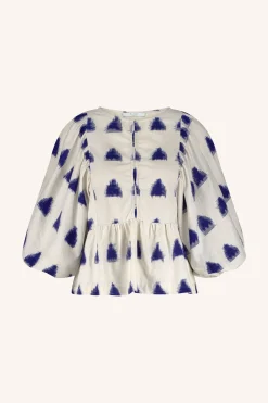 By bar avelon ikat blouse | blue ikat^ Blusen