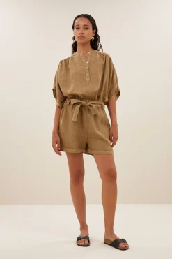 By bar axel linen blouse | khaki^ Blusen