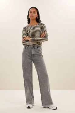 By bar basic ls stripe top |^ Tops & Shirts