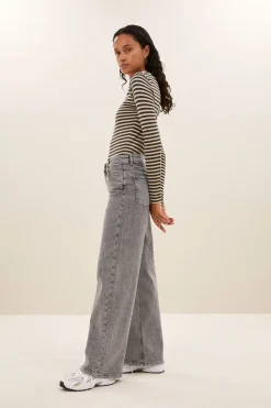 By bar basic ls stripe top |^ Tops & Shirts