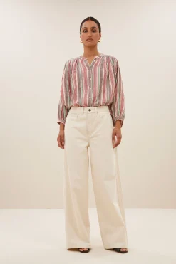 By bar becky multi stripe athia blouse | multi stripe^ Blusen