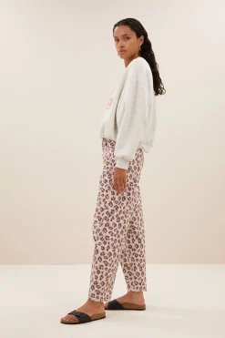 By bar begum pink cheetah pants | pink cheetah print^ Hosen|Jeans
