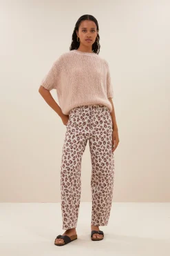 By bar begum pink cheetah pants | pink cheetah print^ Hosen|Jeans