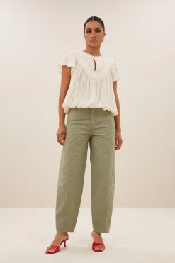 By bar begum poplin GD pants | seagrass^ Hosen