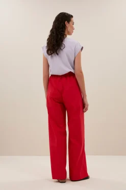 By bar benji poplin pants | lipstick^ Hosen
