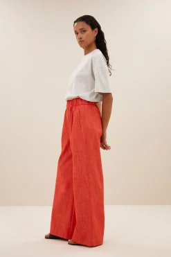 By bar benji twill pants | poppy red^ Hosen