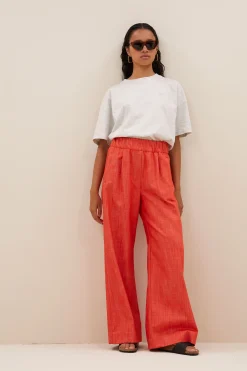 By bar benji twill pants | poppy red^ Hosen