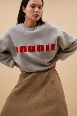 By bar bibi boogie sweater | grey melee^ Pullover|Strick