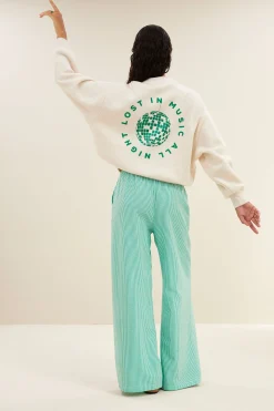 By bar bibi disco sweater | oyster melee^ Pullover|Strick