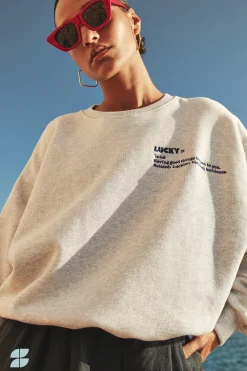 By bar bibi heavy sweater | light grey melee^ Pullover|Strick