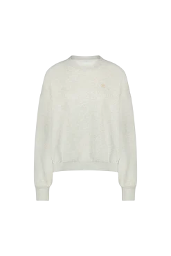 By bar bibi logo sweater | light grey melee^ Pullover|Strick