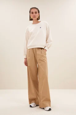By bar bibi logo sweater | oyster melee^ Pullover|Strick