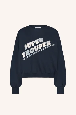 By bar bibi super sweater | uniform blue^ Pullover|Strick