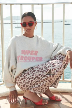 By bar bibi trouper sweater | light grey melee^ Pullover|Strick