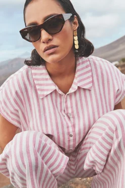 By bar bieke linen stripe blouse |^ Blusen