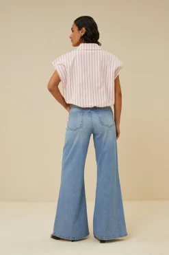 By bar bieke linen stripe blouse |^ Blusen