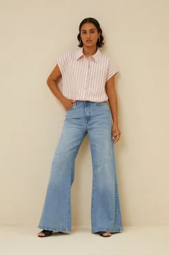 By bar bieke linen stripe blouse |^ Blusen