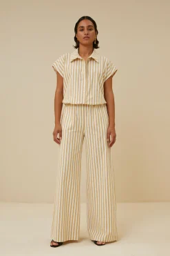 By bar bieke linen stripe blouse |^ Blusen