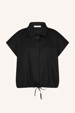 By bar bieke poplin blouse | black^ Blusen