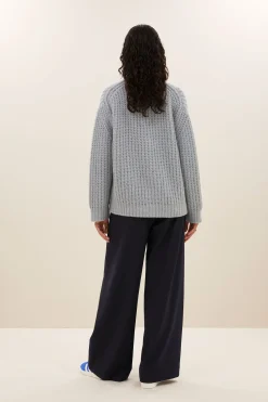 By bar bobbi cardigan | steel blue^ Strickjacken