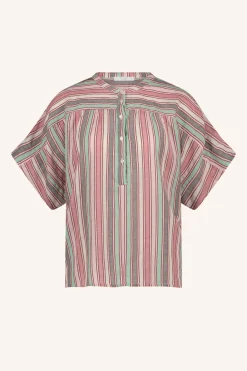 By bar bo multi stripe athia blouse | multi stripe^ Blusen