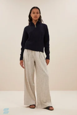 By bar boxy beau cotton pullover |^ Strick