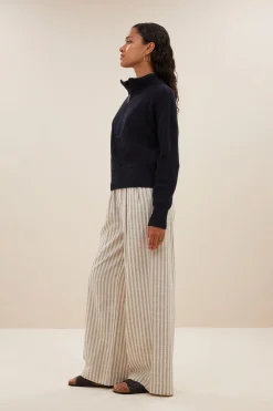 By bar boxy beau cotton pullover |^ Strick