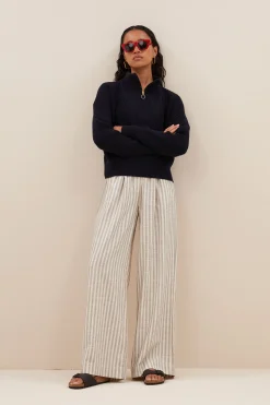 By bar boxy beau cotton pullover |^ Strick