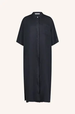 By bar bruno linen dress | midnight^ Kleider