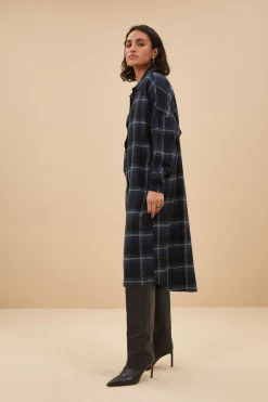 By bar check dress | dark green^ Kleider