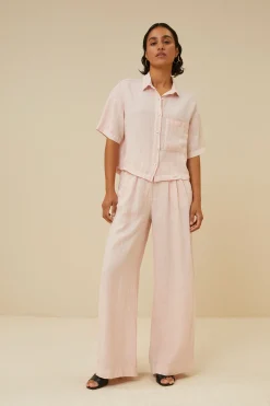 By bar cris linen blouse | cipria pink^ Blusen