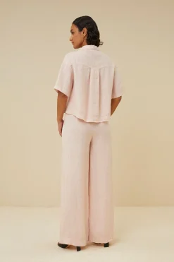 By bar cris linen blouse | cipria pink^ Blusen