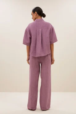 By bar cris linen blouse | lavender^ Blusen