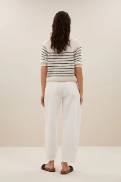 By bar cruz stripe pullover | navy stripe^ Strick