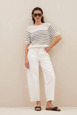 By bar cruz stripe pullover | navy stripe^ Strick