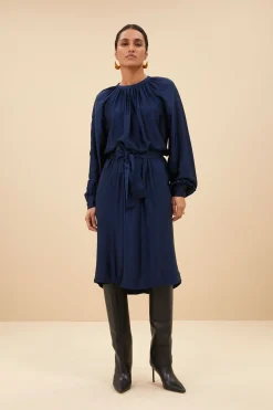 By bar dae gloss stripe dress | blue nights^ Kleider