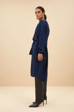 By bar dae gloss stripe dress | blue nights^ Kleider