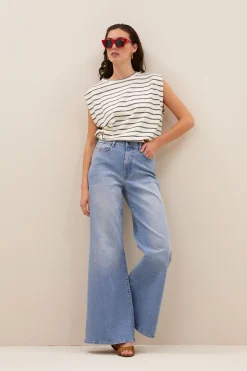 By bar diede breton stripe top | black breton stripe^ Pullover|Strick
