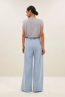 By bar diede small stripe top | kingsblue small stripe^ Tops & Shirts