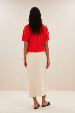 By bar elba twill skirt | raw white^ Röcke