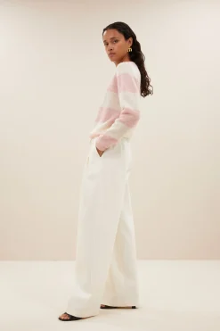 By bar gwen big stripe pullover | pink big stripe^ Strick