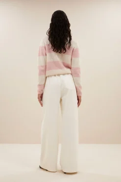 By bar gwen big stripe pullover | pink big stripe^ Strick