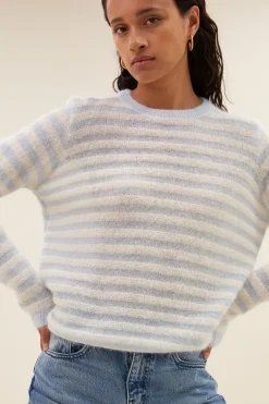 By bar gwen thin stripe pullover | blue thin stripe^ Strick