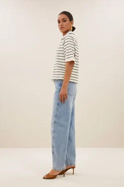 By bar harper breton stripe top | black breton stripe^ Tops & Shirts